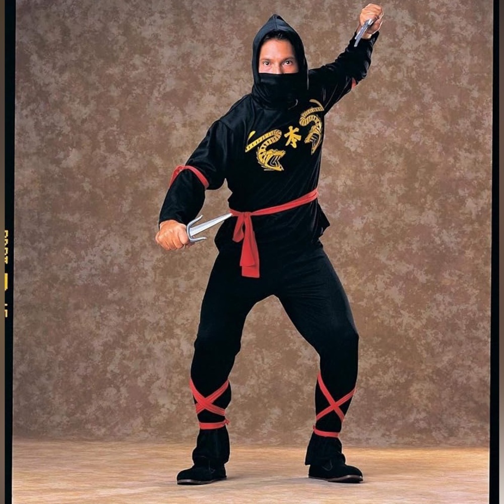 Rubies Ninja Warrior dragon slayer adult Halloween costume men’s size 2XL plus